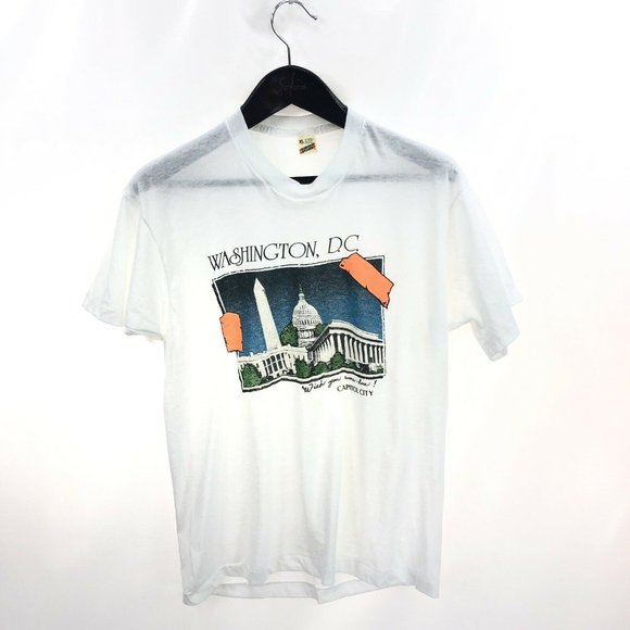 WASHINGTON DC T-shirt XL Screen Stars Vintage - Picture 1 of 4